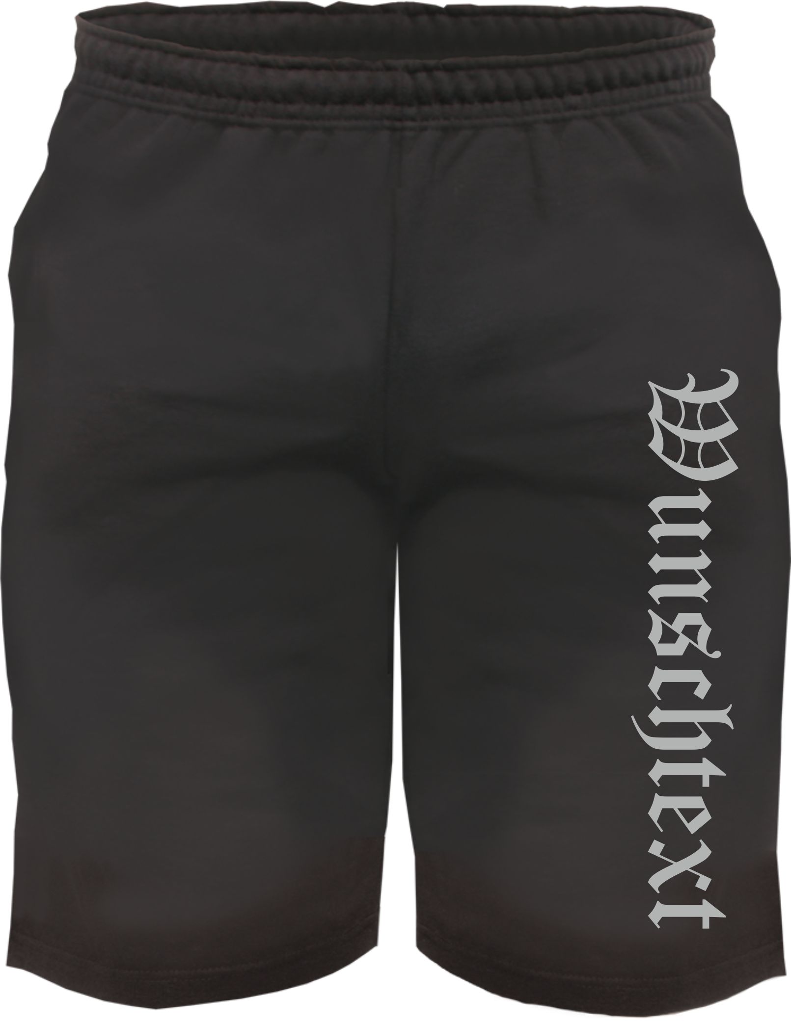 Individuelle Sweatshort - altdeutsch gerade - Wunschtext Druck - Kurze Hose