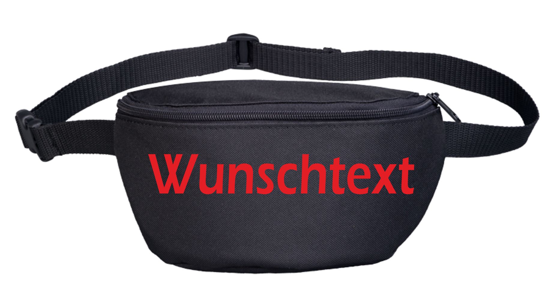 Bauchtasche mit Wunschtext - Blockschrift - bedruckt - Gürteltasche Hipbag