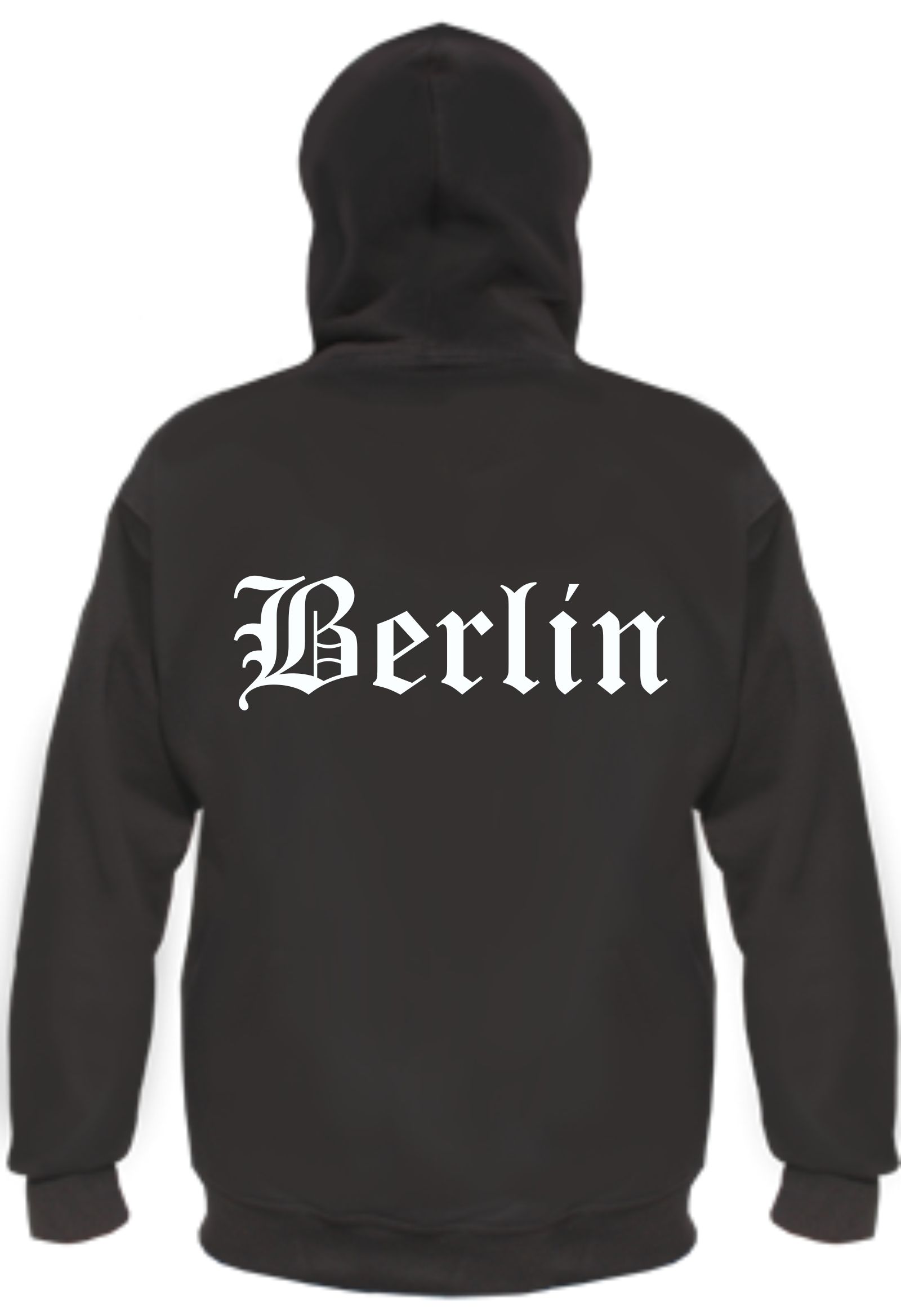 Berlin Kapuzenjacke - Altdeutsch bedruckt - Sweatjacke Hoodie Jacke