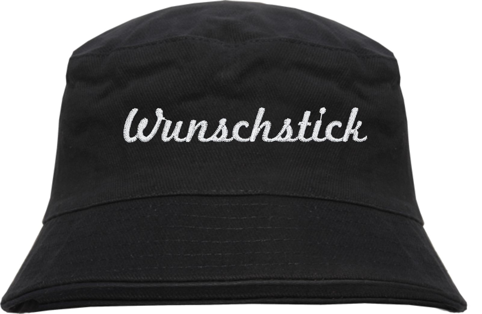 Bucket Hat mit Wunschtext - Schreibschrift - bestickt - Fischerhut