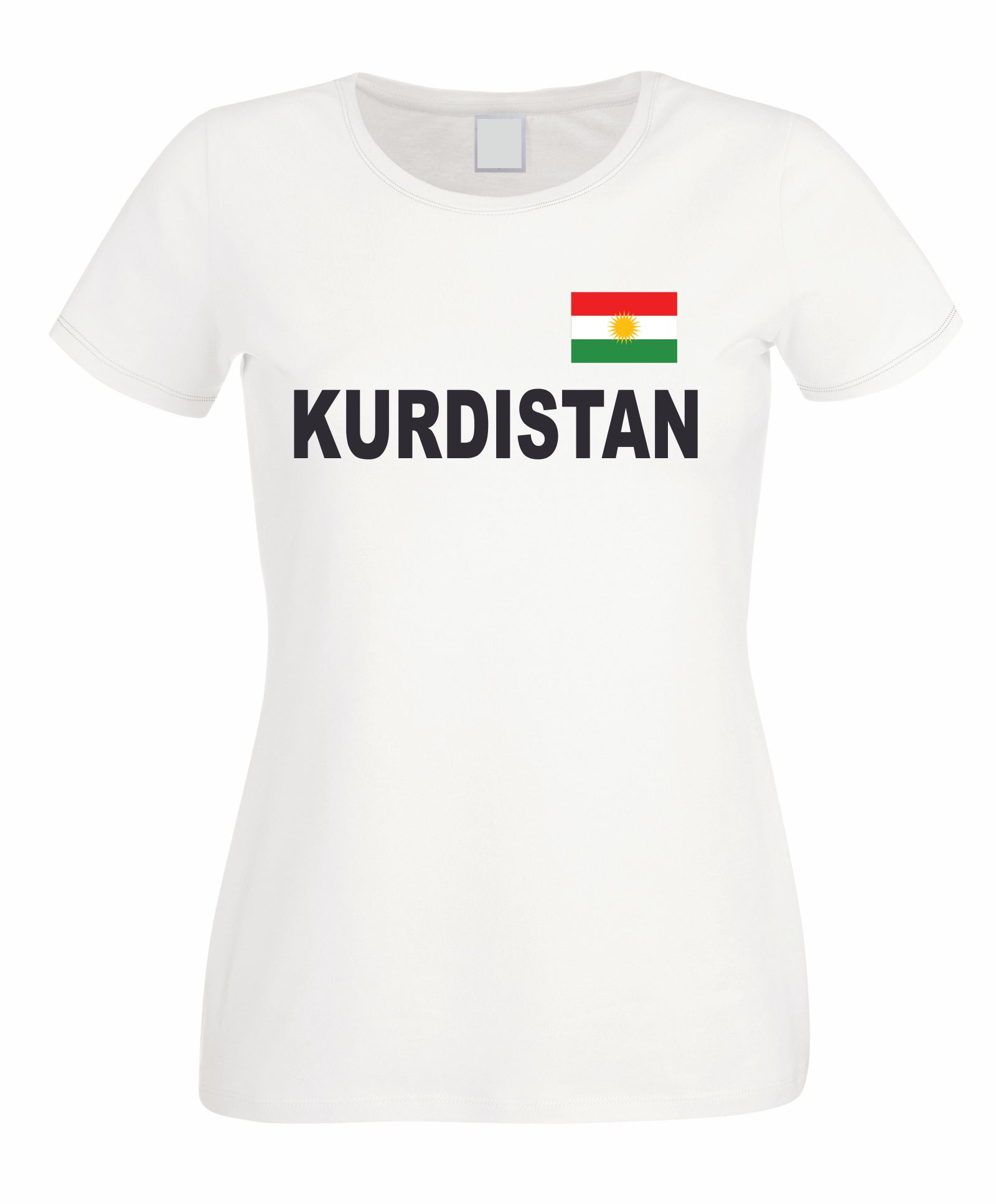 KURDISTAN  Damen T-Shirt mit Flagge