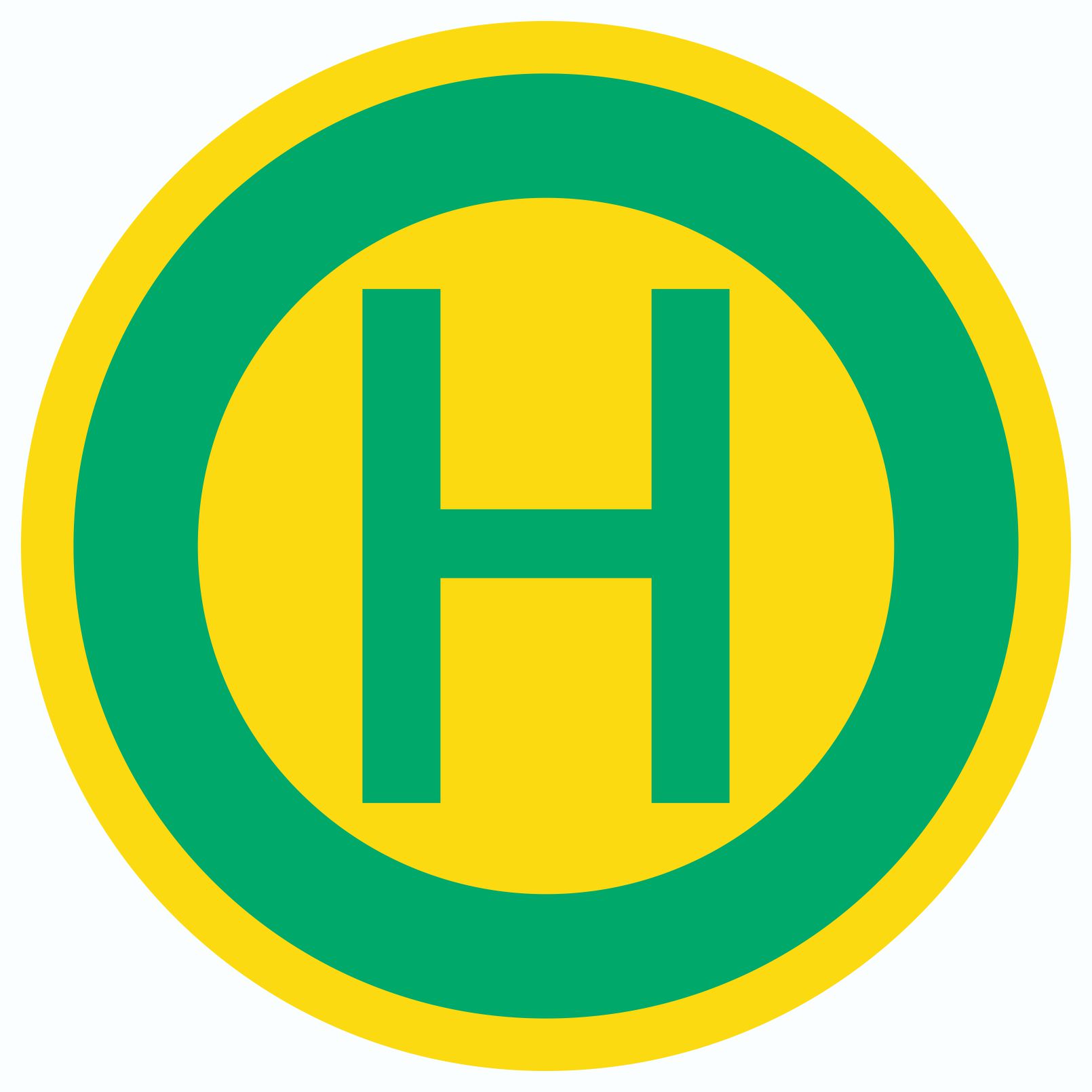 Aufkleber Kreis Haltestelle Symbol
