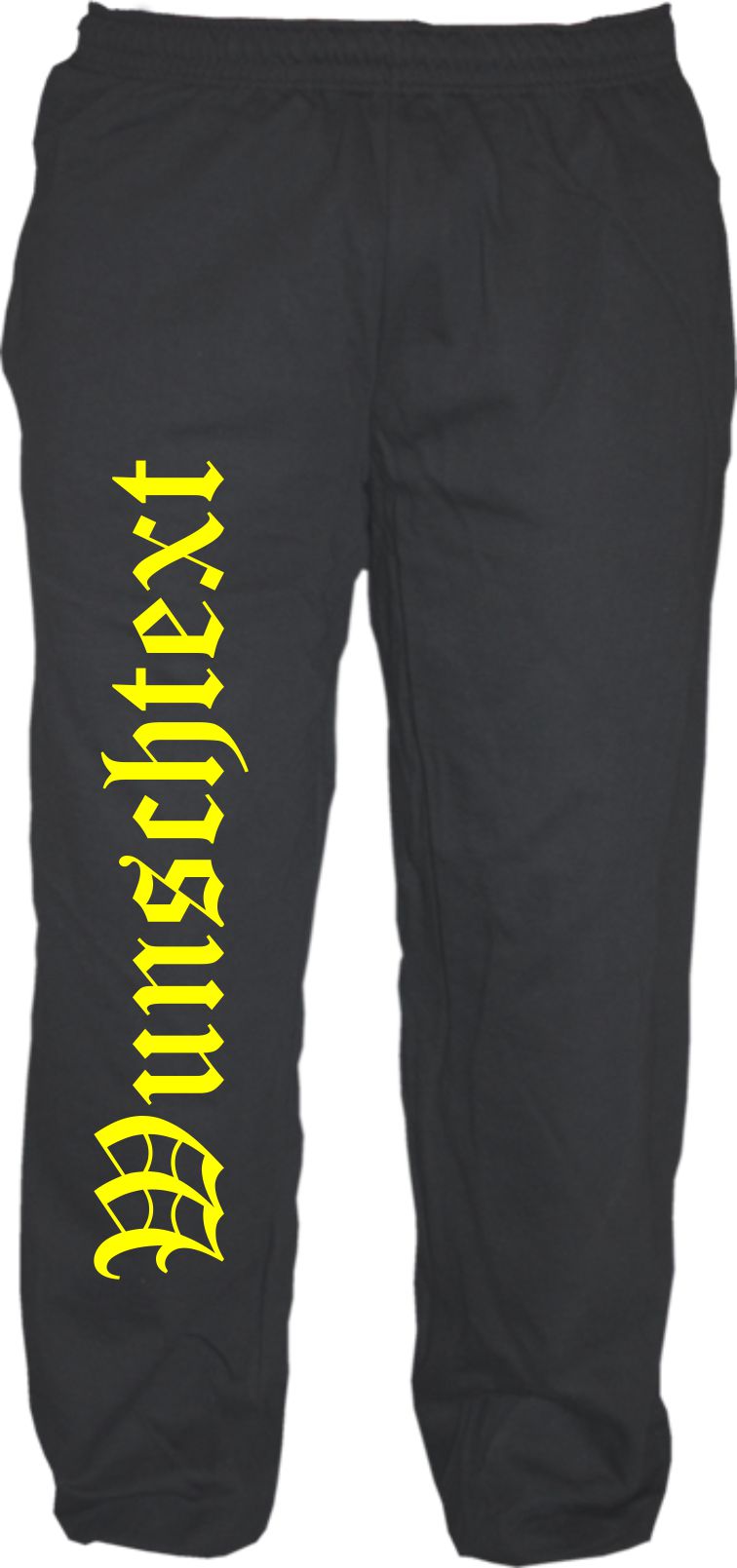 Individuelle Jogginghose NEON - altdeutsch gerade - Wunschtext Druck - Sweatpant