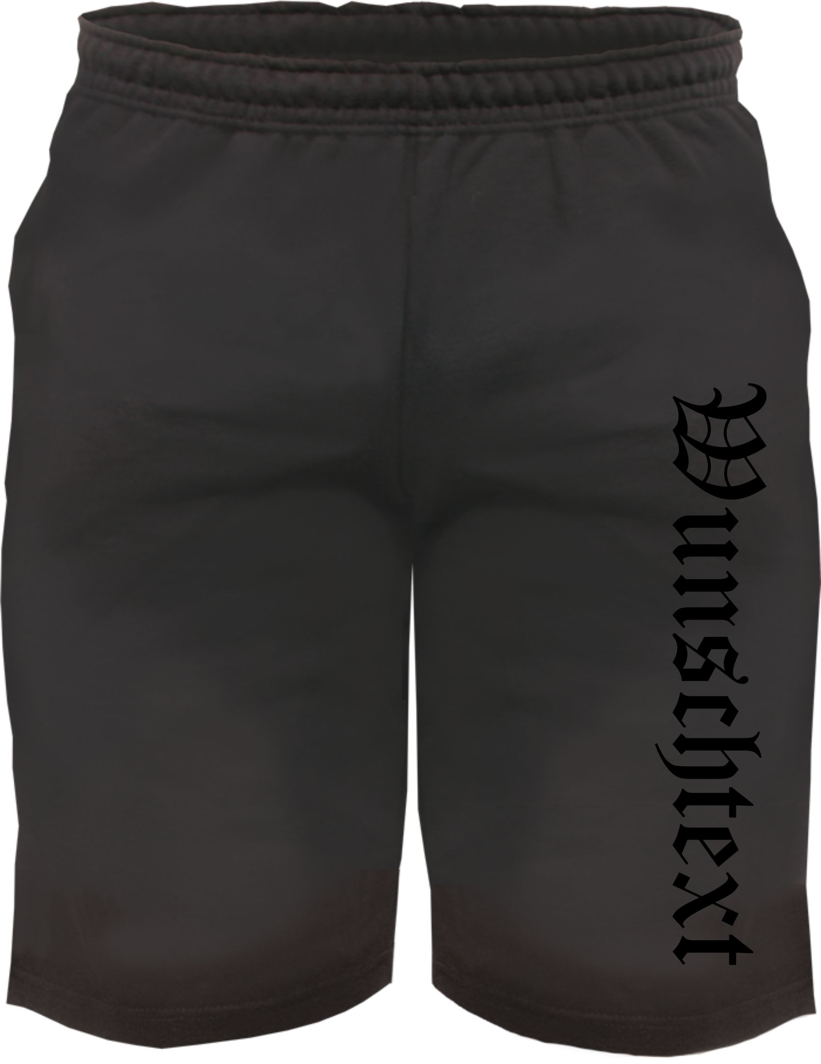 Individuelle Sweatshort - altdeutsch gerade - Wunschtext Druck - Kurze Hose