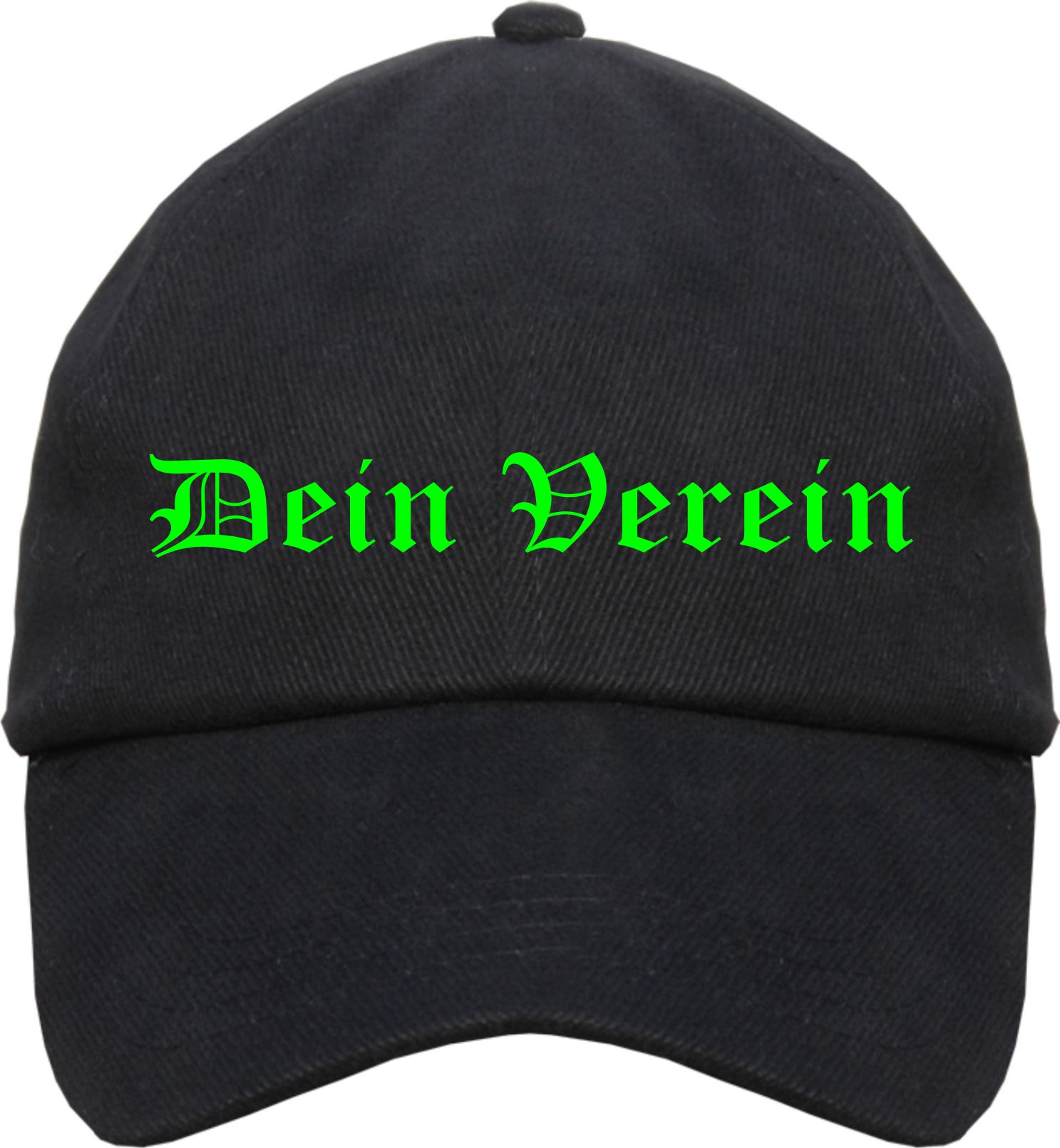 Individuelles Cappy NEON - altdeutsch gerade - mit Wunschtext bedruckt