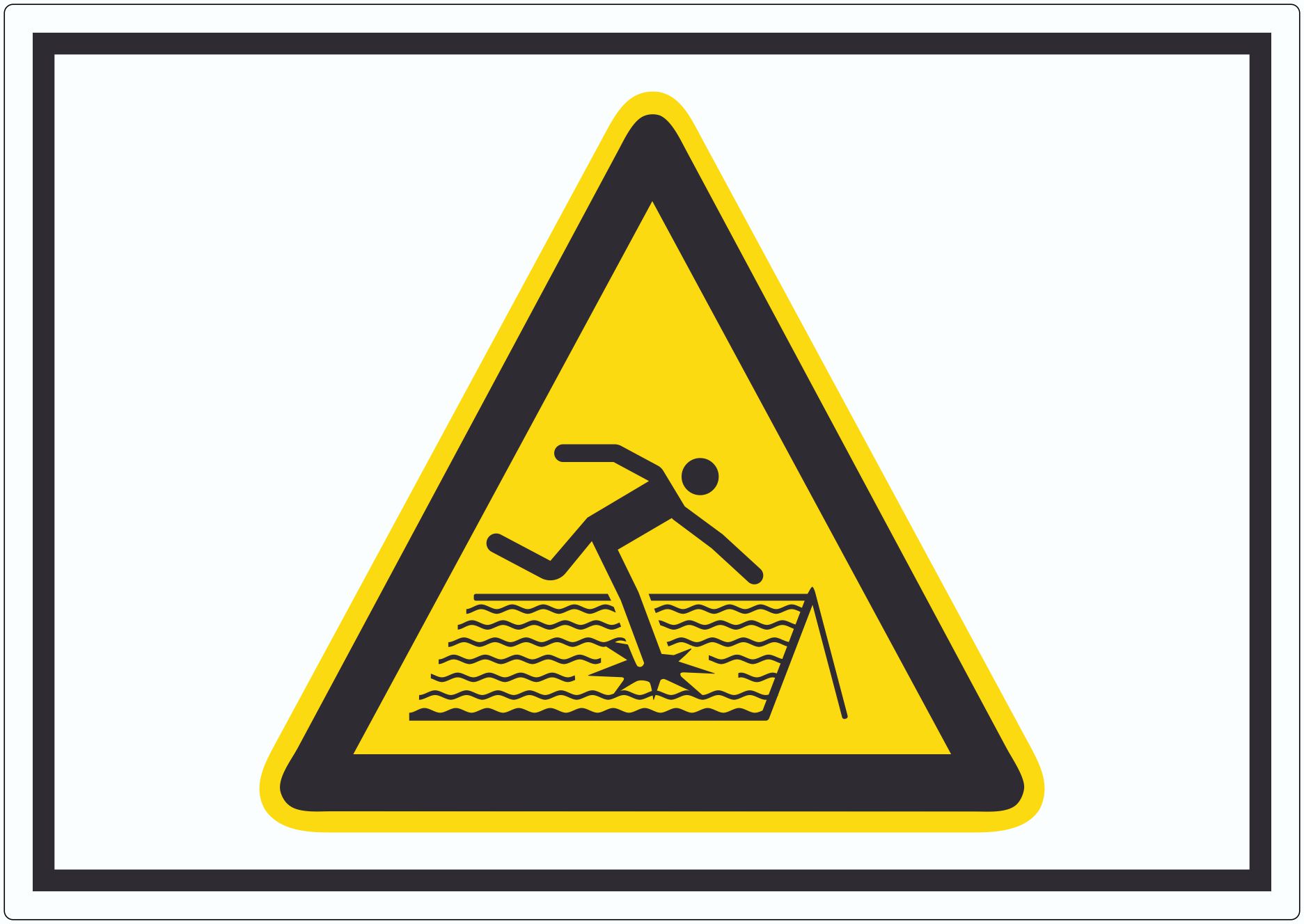 Achtung Nicht trittsicheres Dach Symbol Aufkleber innenklebend