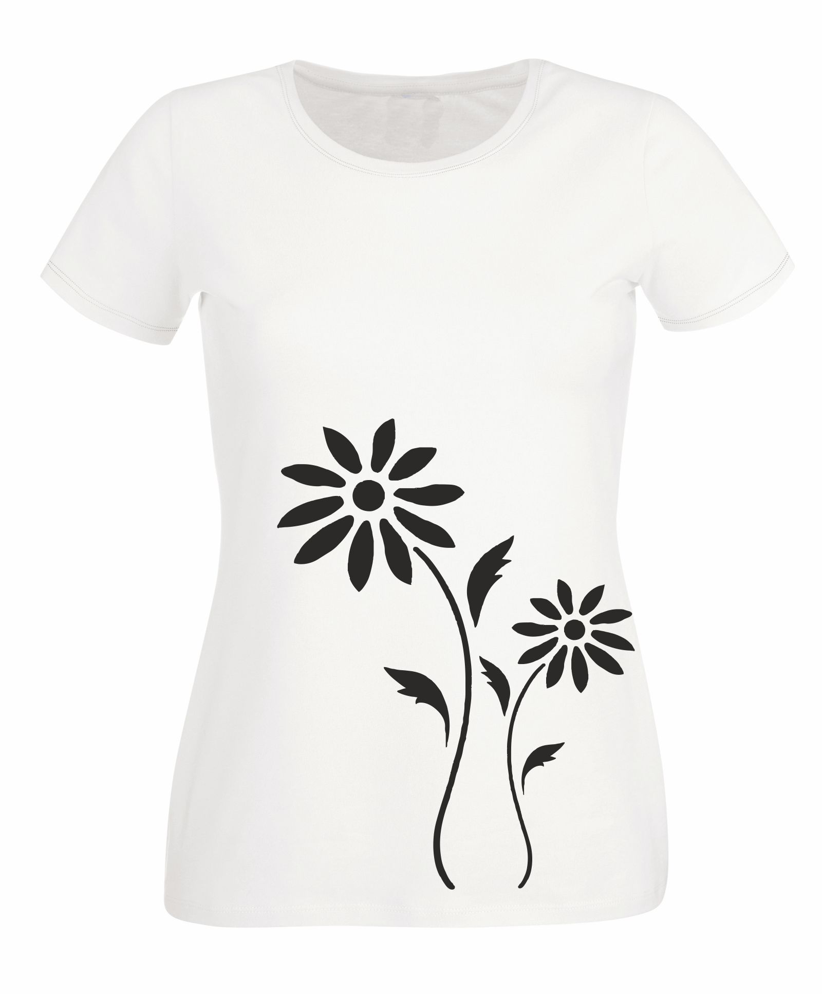 BLUMEN Damen T-Shirt - Florals -