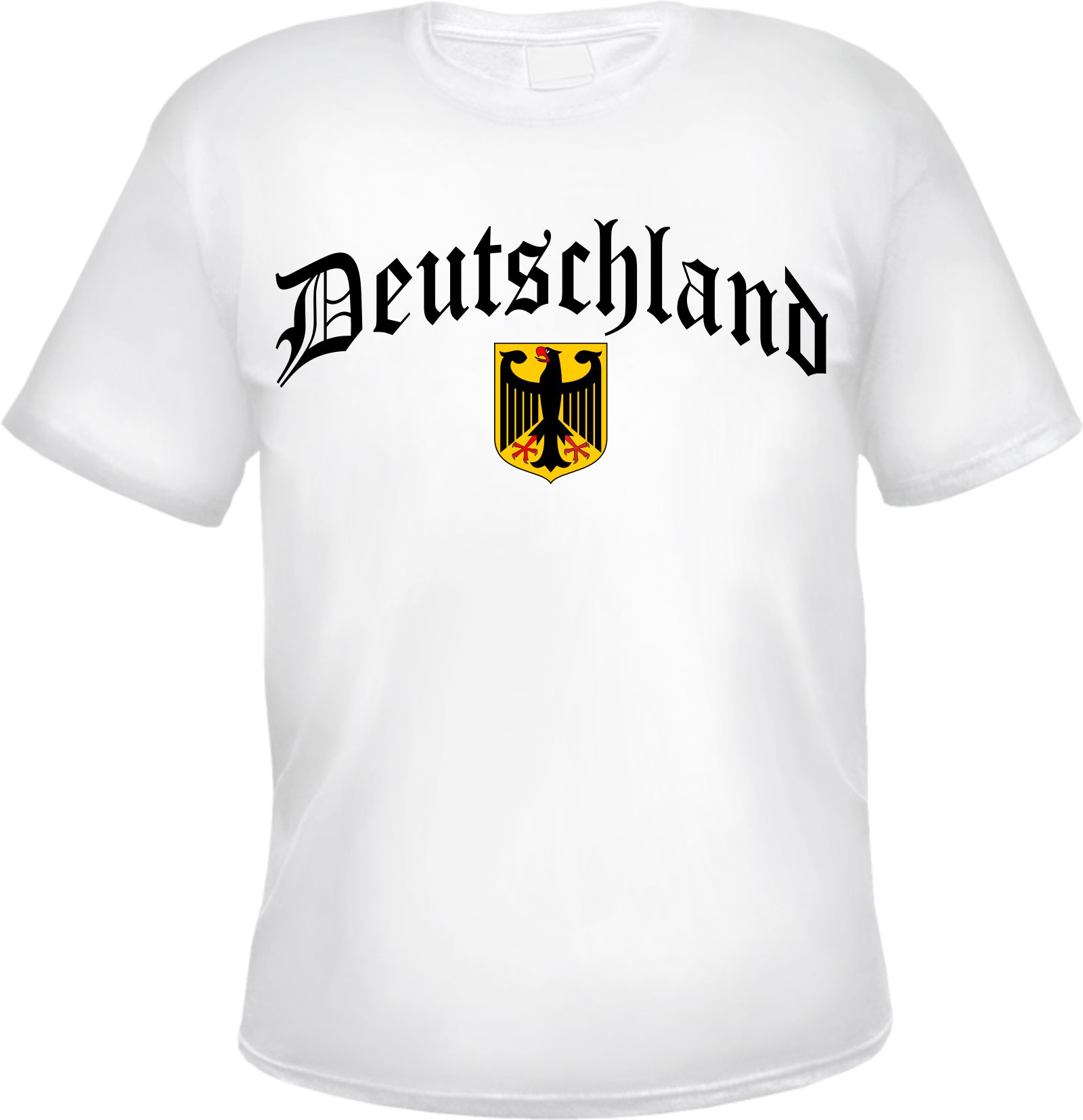 Deutschland Herren T-Shirt - Altdeutsch mit Wappen - Tee Shirt