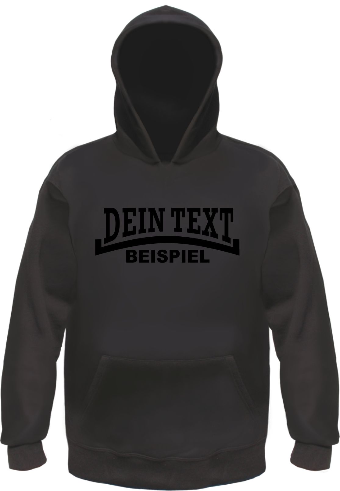 Individuelles Kapuzensweatshirt - Linie - Wunschtext Druck