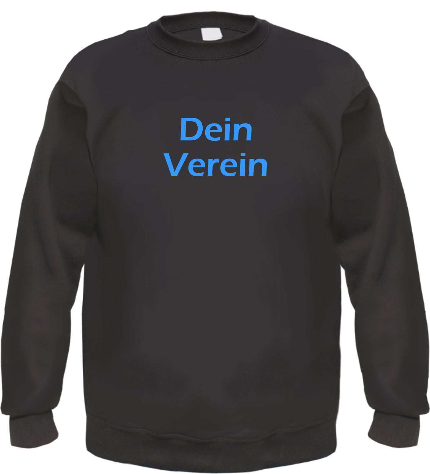 Individuelles Rundhals Sweatshirt - Blockschrift - Wunschtext Druck