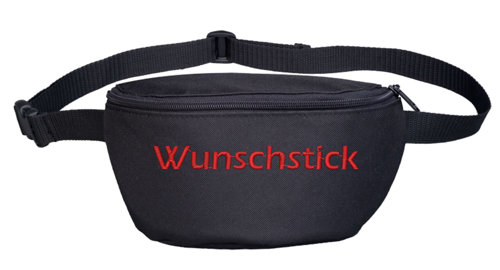Bauchtasche mit Wunschtext - Blockschrift - bestickt - Gürteltasche Hipbag