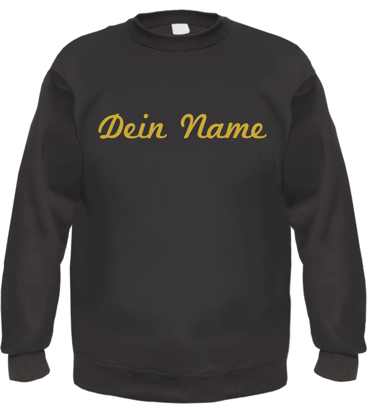 Individuelles Rundhals Sweatshirt - Schreibschrift - Wunschtext Druck