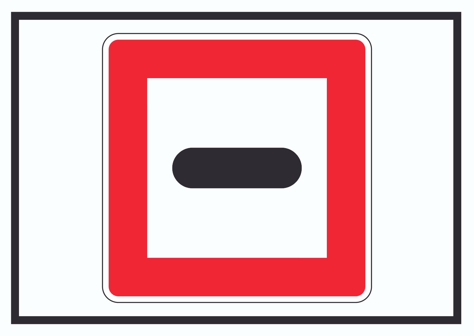 Anhalten Schild mit Symbol Stopp