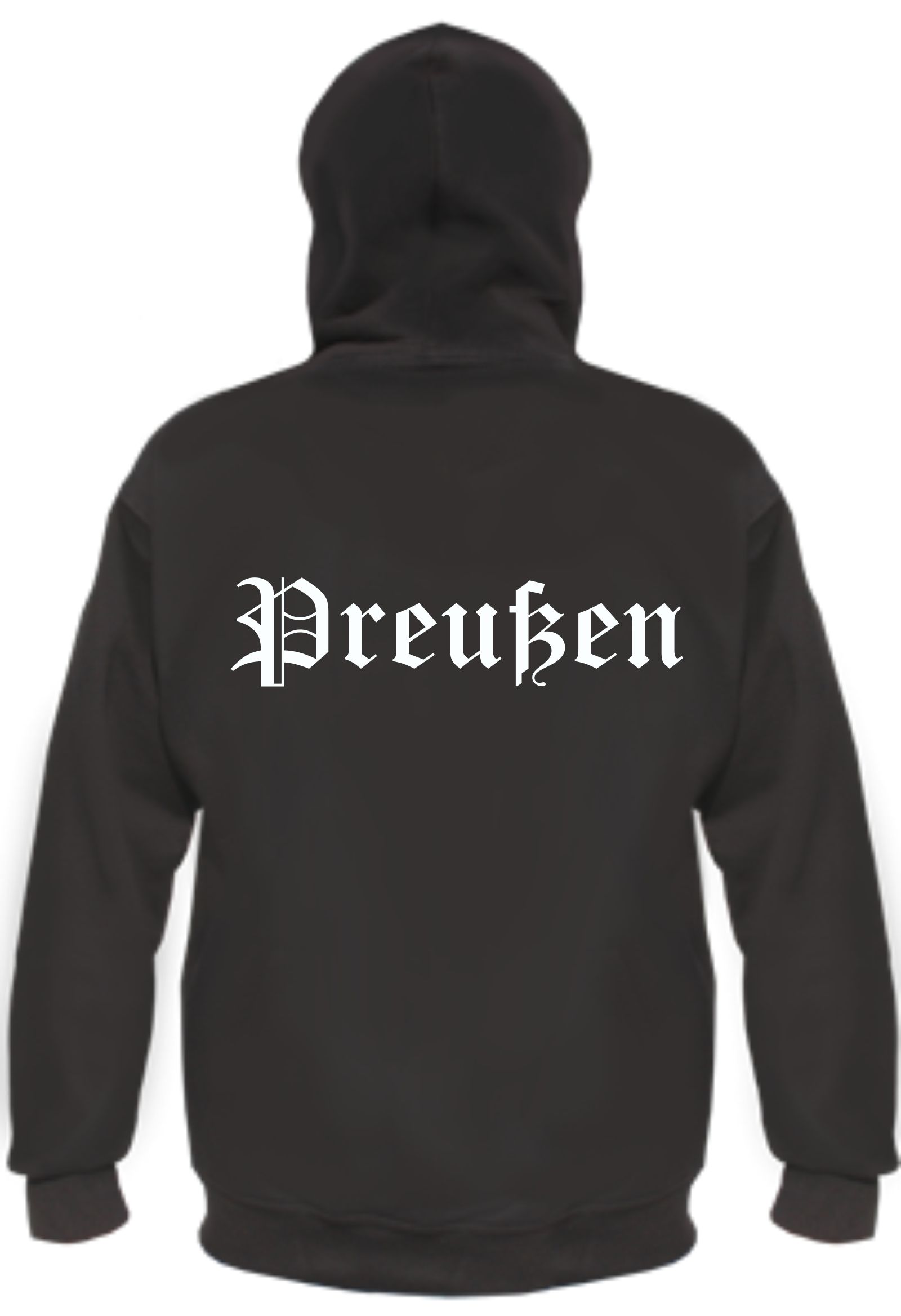 Preußen Kapuzenjacke - altdeutsch bedruckt - Sweatjacke Jacke Hoodie