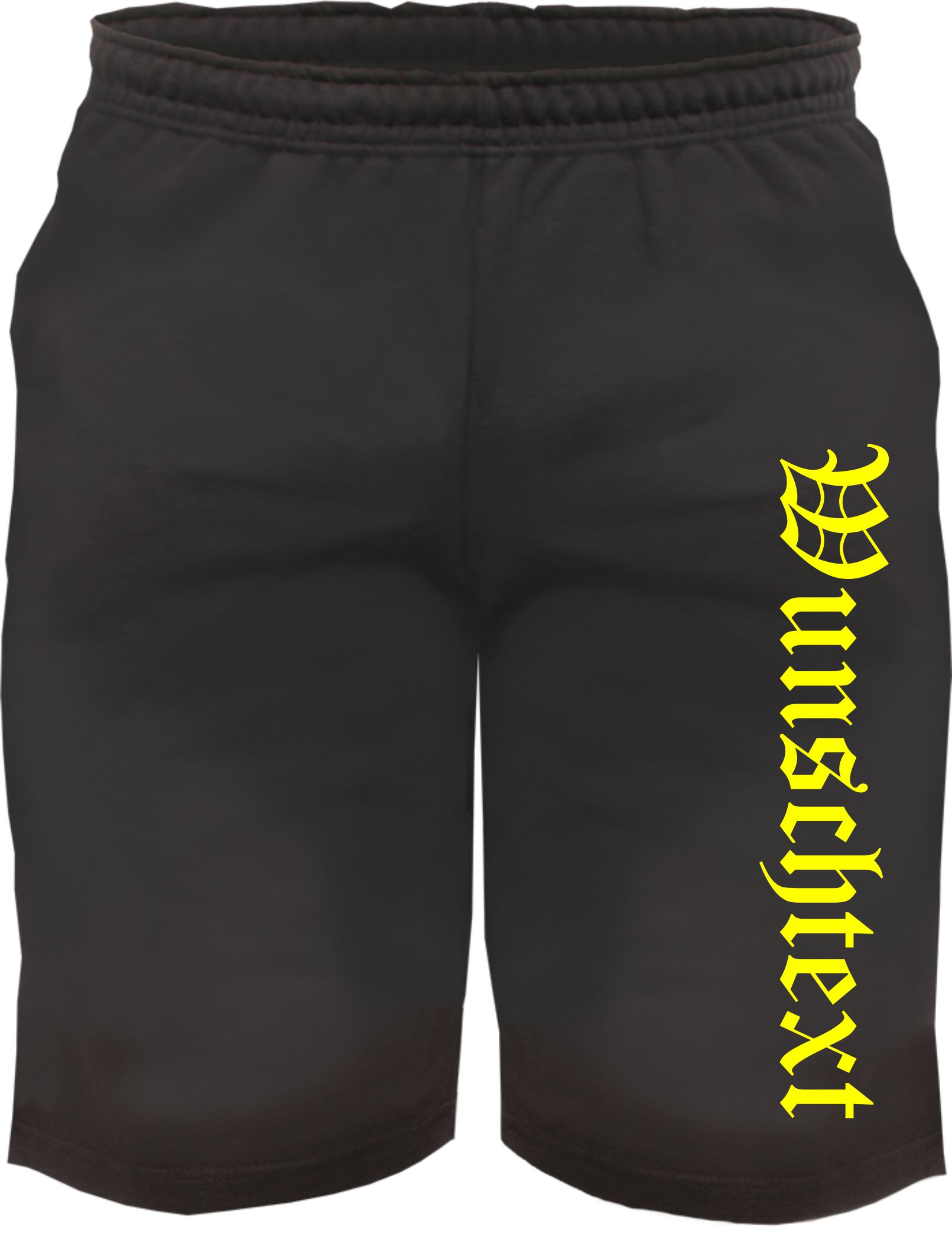 Individuelle Sweatshort - altdeutsch gerade - Wunschtext Druck - Kurze Hose