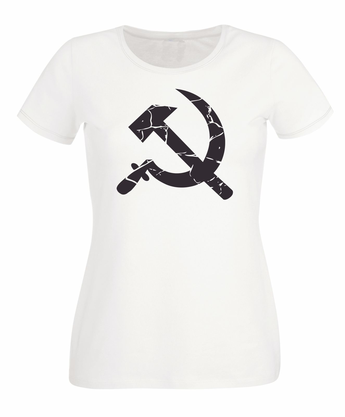 Hammer und Sichel s/w Varianten Damen T-Shirt