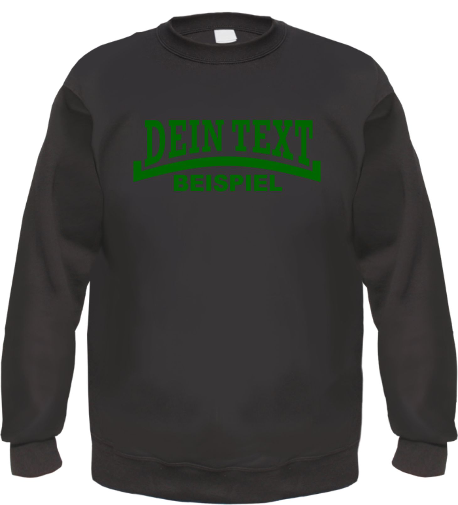Individuelles Rundhals Sweatshirt - Linie - Wunschtext Druck