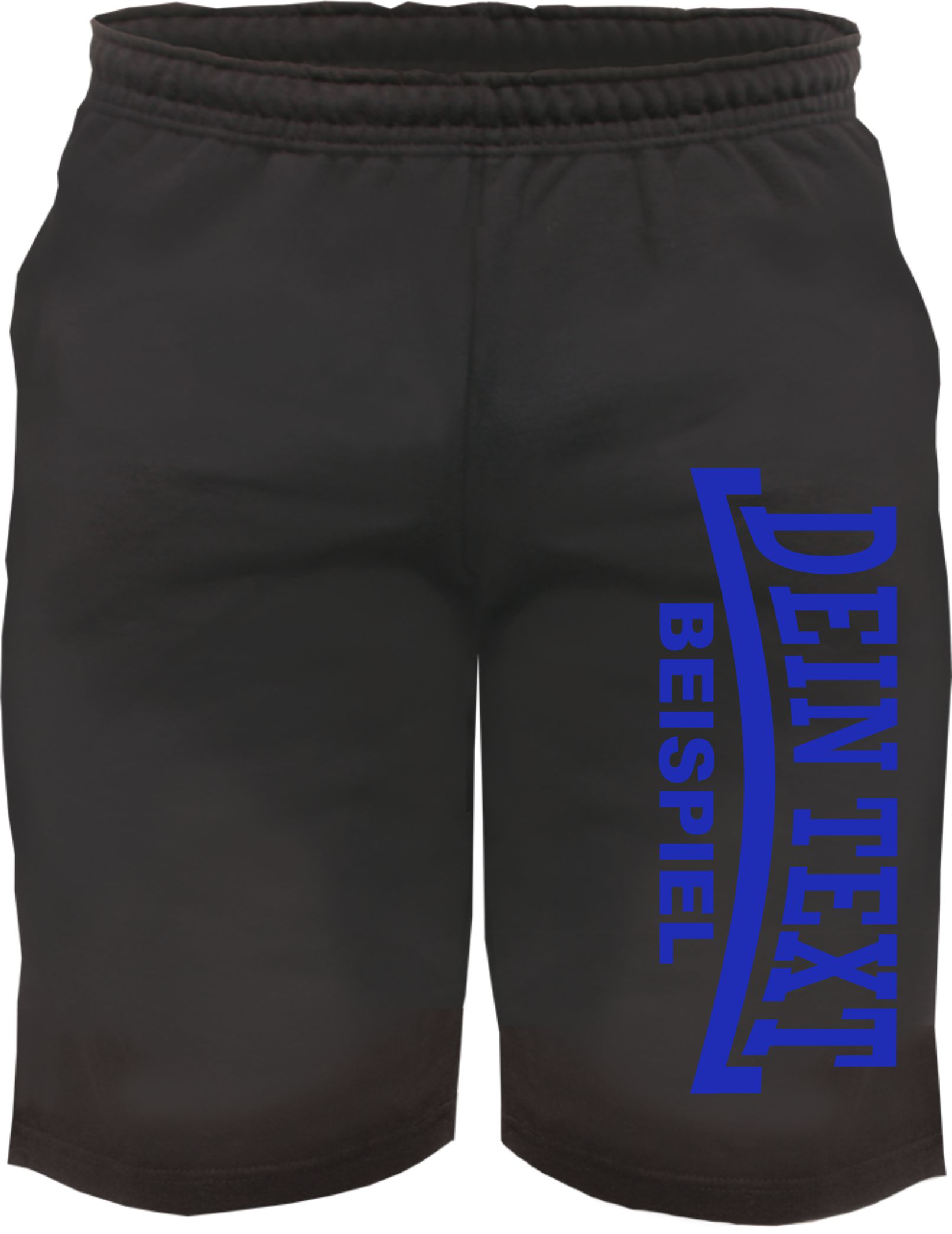 Individuelle Sweatshort - Linie - Wunschtext Druck - Kurze Hose