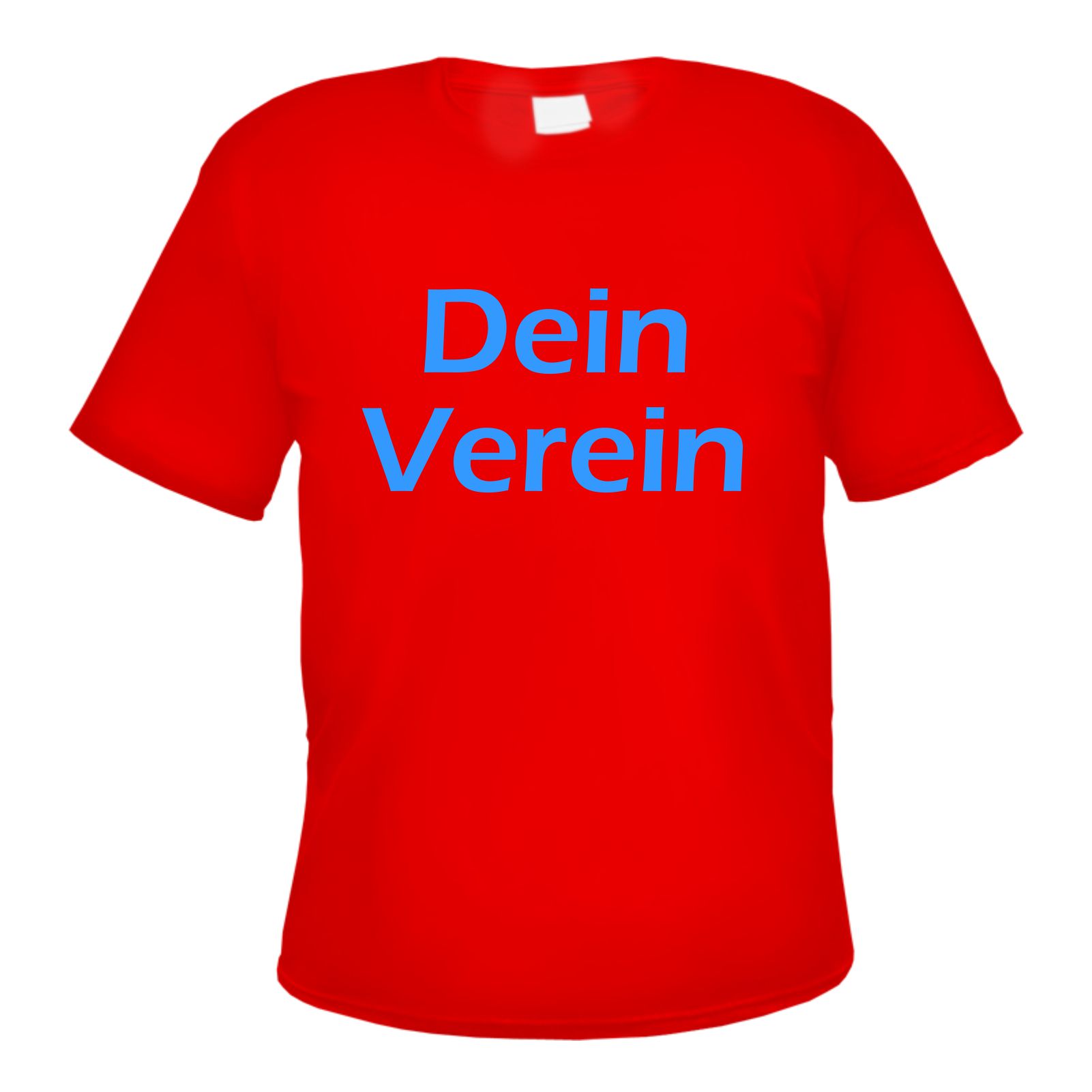 Herren T-Shirt Wunschtext mit Druck - Rot - Blockschrift