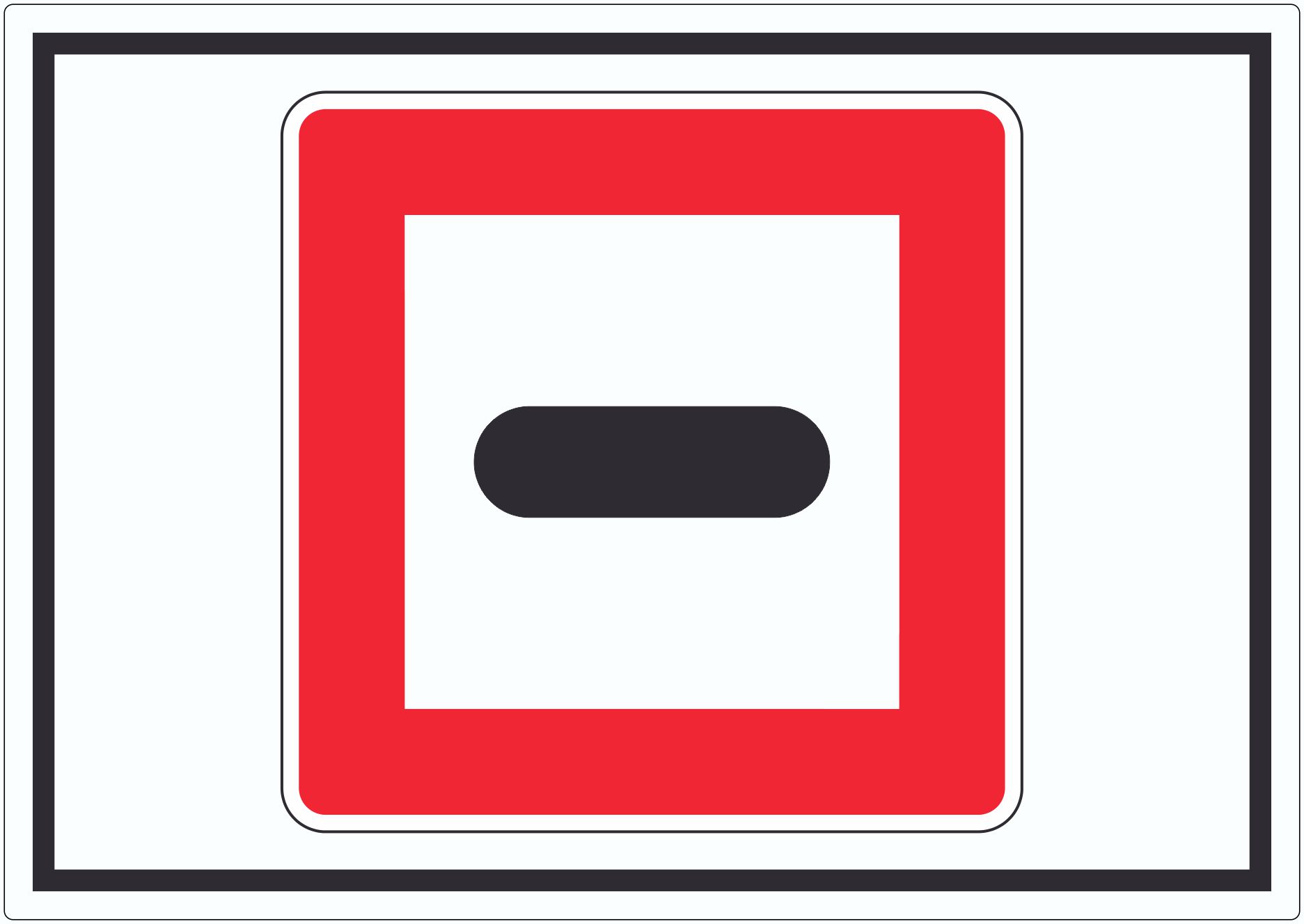 Anhalten Aufkleber innenklebend mit Symbol Stopp