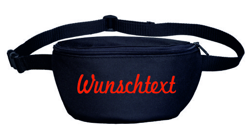 Bauchtasche mit Wunschtext - Schreibschrift - bedruckt - Gürteltasche Hipbag