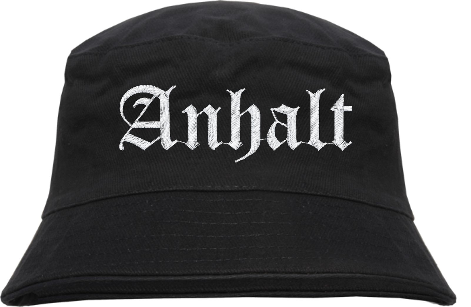 Anhalt Fischerhut - Altdeutsch - bestickt -  Bucket Hat Anglerhut Hut