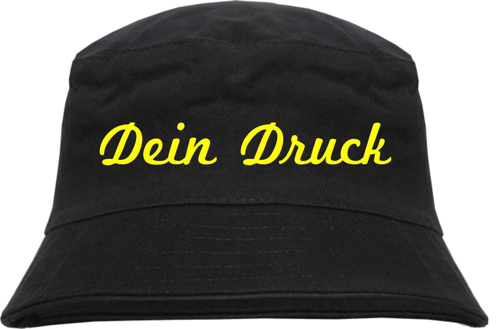 Bucket Hat mit Wunschtext - Schreibschrift - bedruckt - Fischerhut