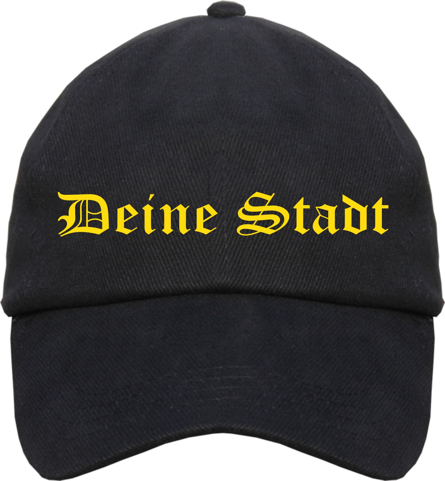 Individuelles Cappy - altdeutsch gerade - mit Wunschtext bedruckt