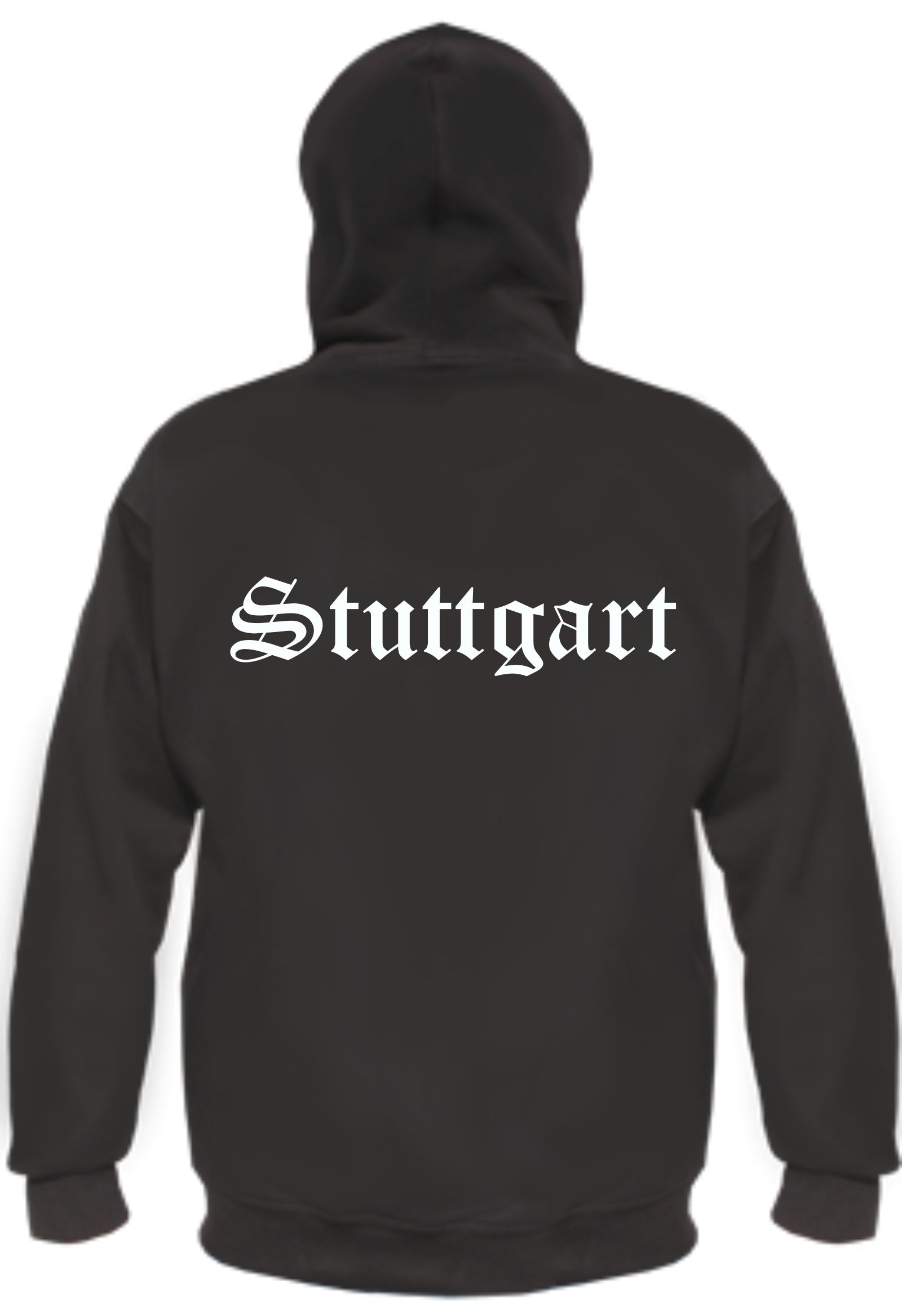 Stuttgart Kapuzenjacke - altdeutsch bedruckt - Sweatjacke Jacke Hoodie