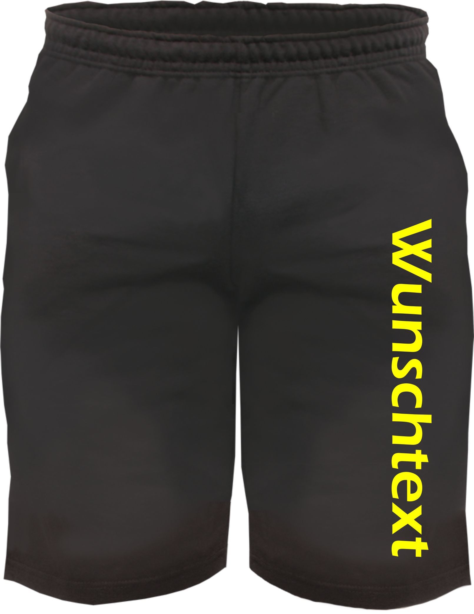 Individuelle Sweatshort - Blockschrift - Wunschtext Druck - Kurze Hose