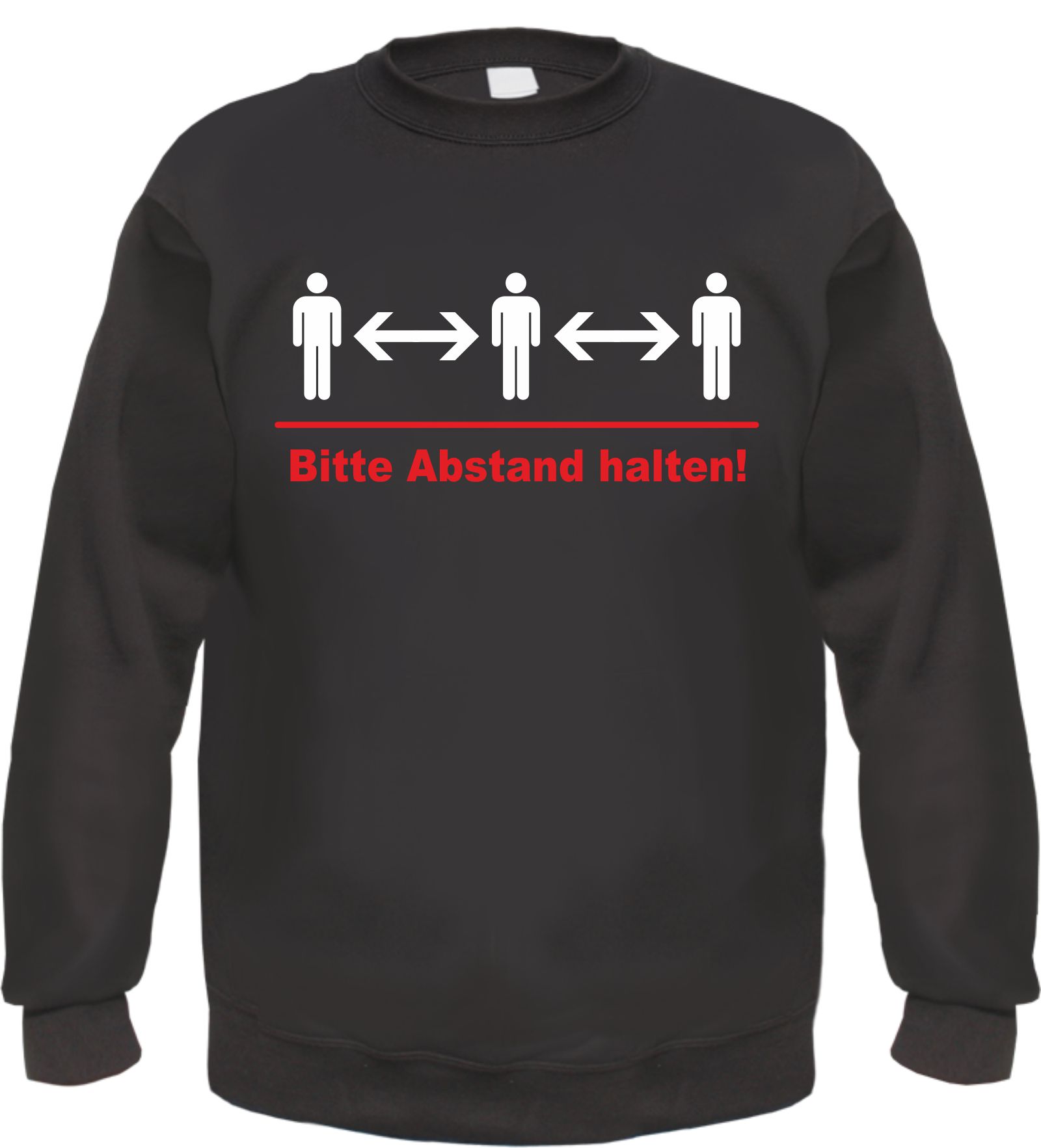 Bitte Abstand halten - Herren Sweatshirt -  Abstandhalten Pullover