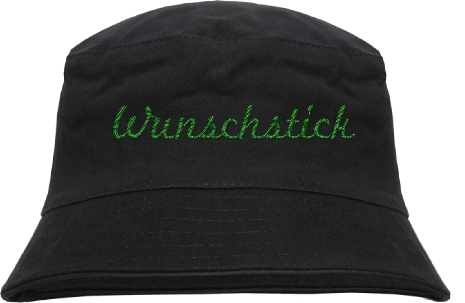 Bucket Hat mit Wunschtext - Schreibschrift - bestickt - Fischerhut