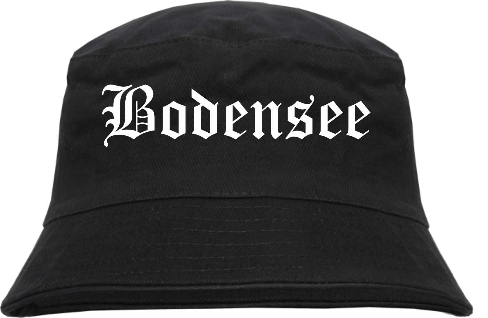 Bodensee Fischerhut - Altdeutsch - bedruckt - Bucket Hat Anglerhut Hut