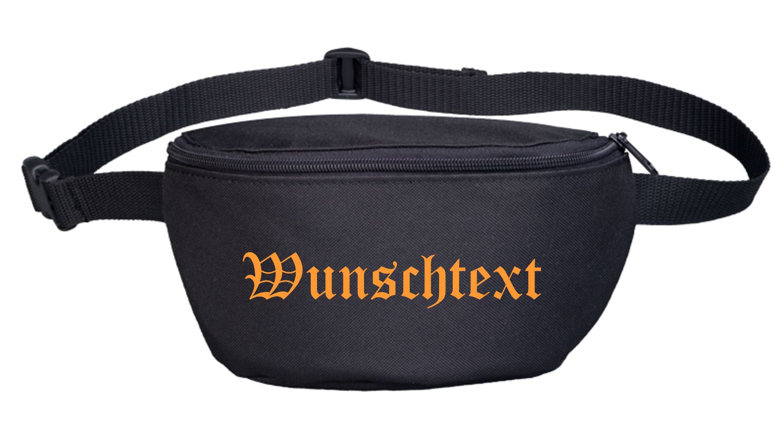 Bauchtasche mit Wunschtext - Altdeutsch - bedruckt - Gürteltasche Hipbag