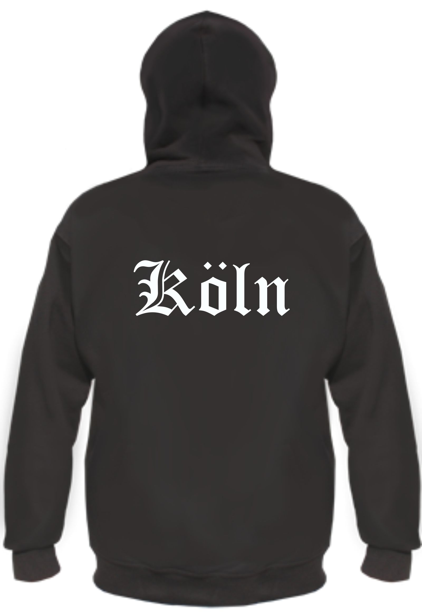 Köln Kapuzenjacke - Altdeutsch bedruckt - Sweatjacke Hoodie Jacke