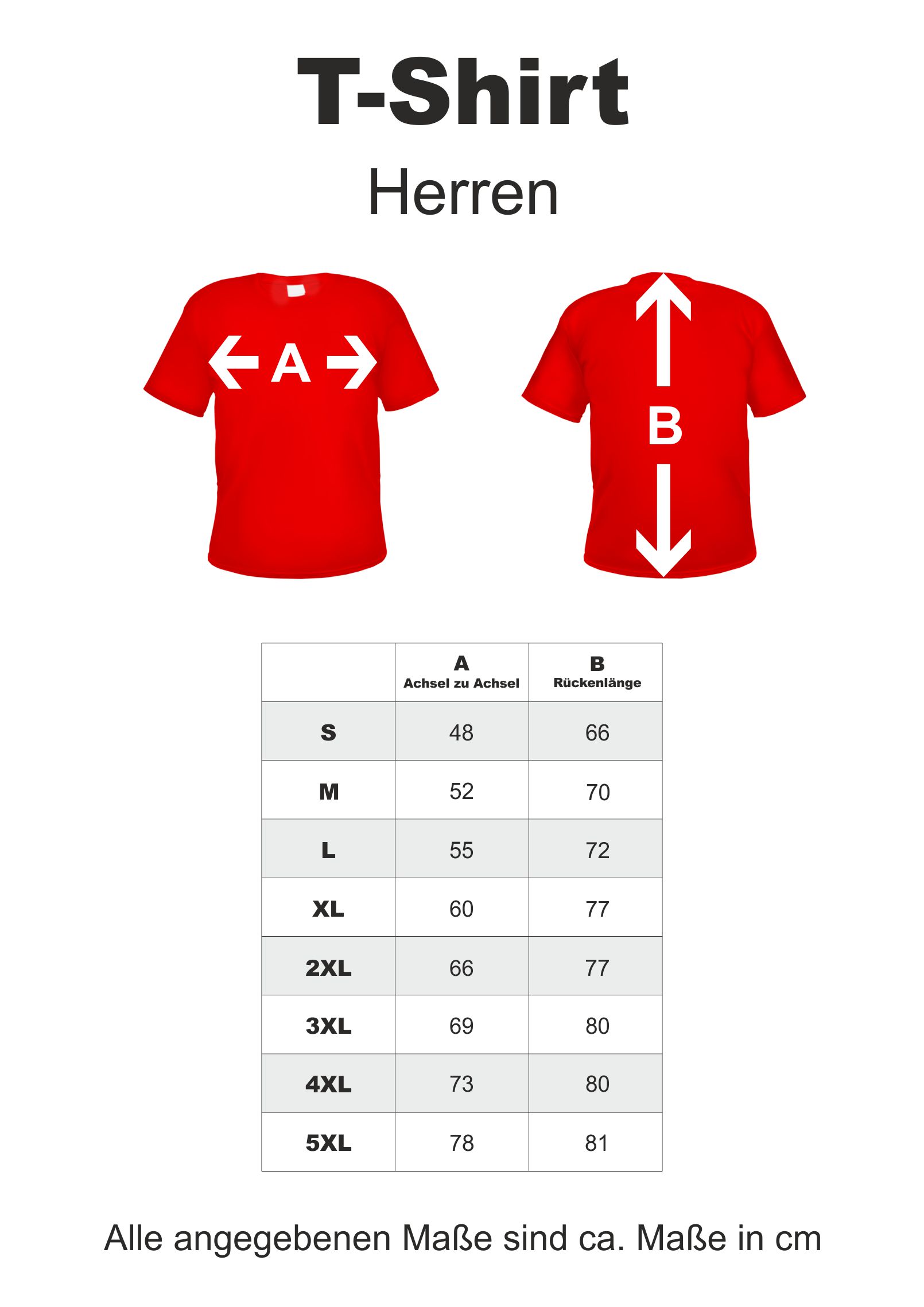 Herren T-Shirt Wunschtext mit Druck - Rot - NEON - Linie