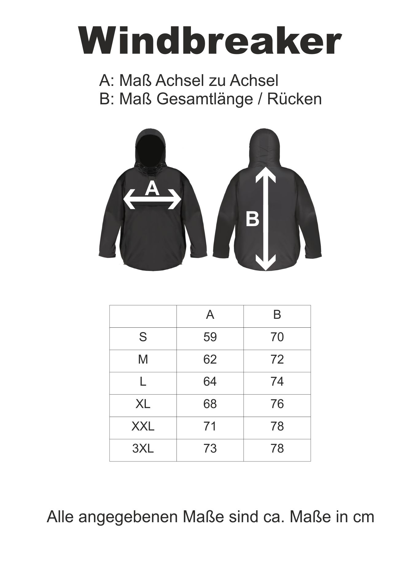 Wien Windbreaker - Altdeutsch - bestickt - Winterjacke Jacke